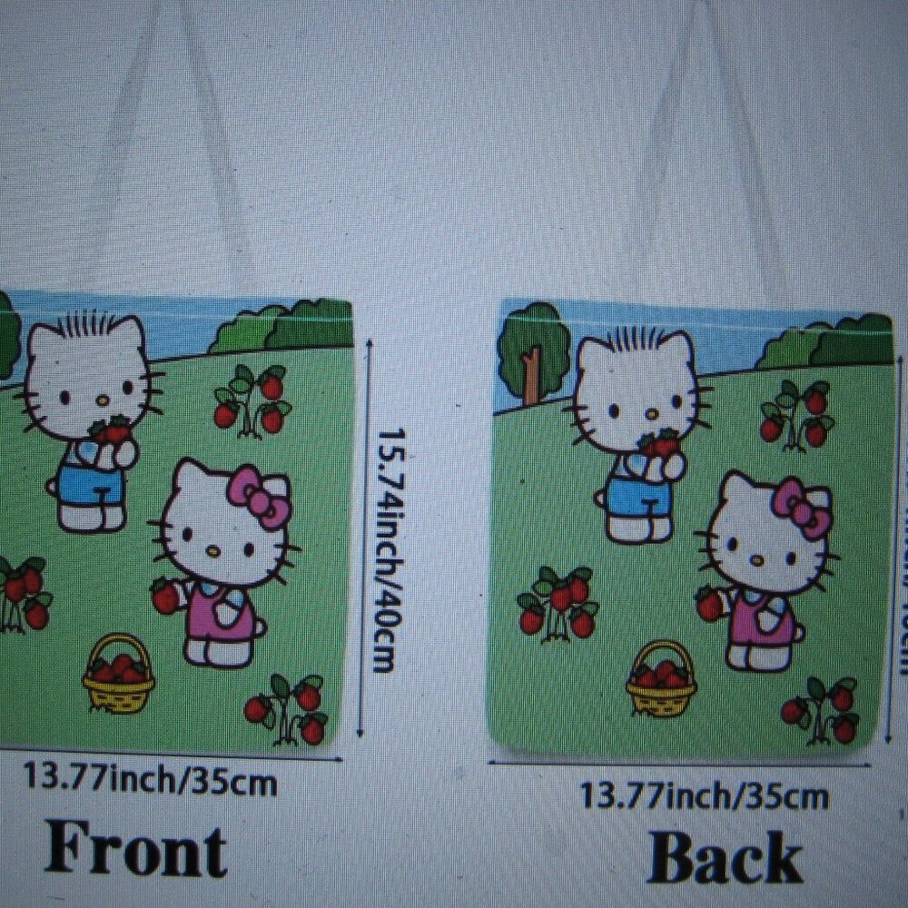 Dear Daniel Hello Kitty Picking Starwberries Tote Bag